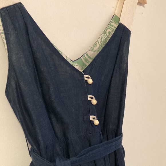 Blue summer dress 👗 size S. cozy! Cool and light weight. - Picture 6 of 12